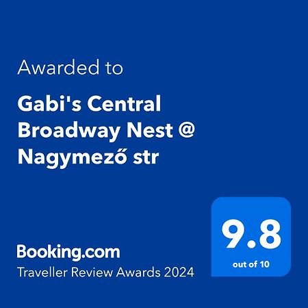 Gabi'S Central Broadway Nest @ Nagymezo Str Budapest Eksteriør billede